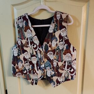 Santa Patterned Women's Vest